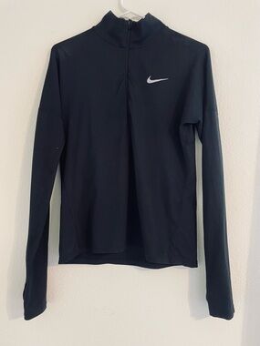 Nike Running Black Long Sleeve Half-Zip Pullover XS